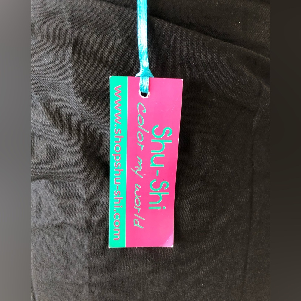 SHU-SHI - NWT SARONG PAREO SHORT BATHING SUIT COVER UP/WRAP + BLACK/S - Picture 6 of 12